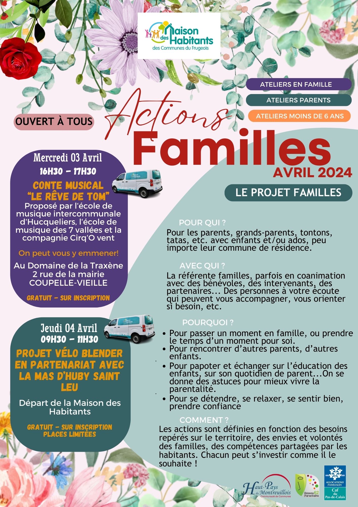 Découvrez les actions familles de la Maison des Habitants des Communes ...
