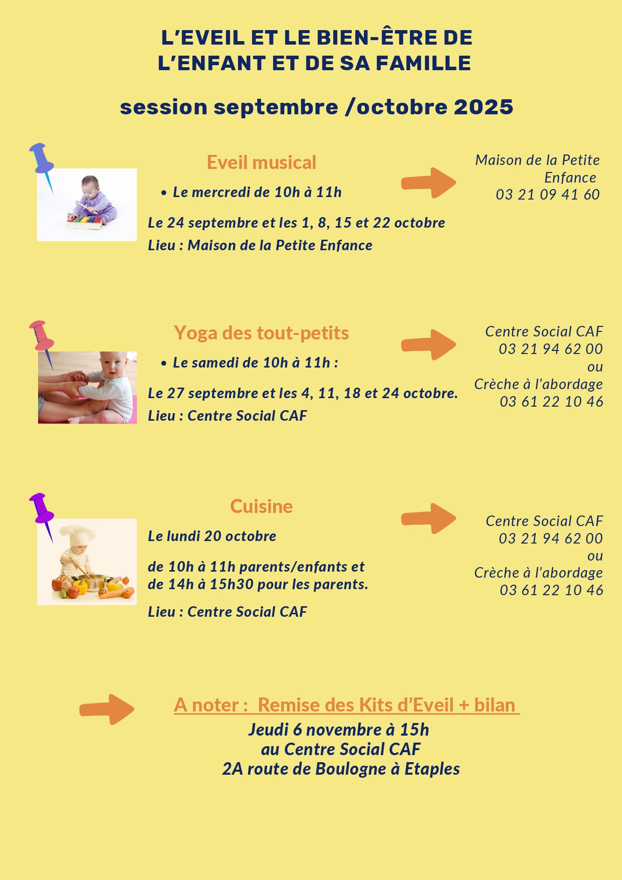 Des ateliers parents-enfants 1 à 6 ans autour de l'éveil et du bien ...