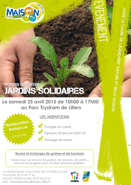 Jardins Solidaires de Lillers - Portes Ouvertes du 25 avril 2015