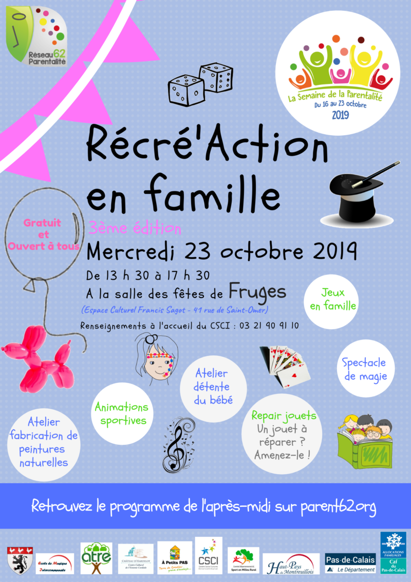 Affiche Récré'action en famille version finale