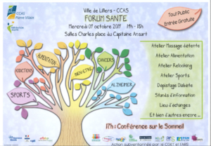 Capture Flyer Forum SANTE 2019 avec le CCAS Lillers