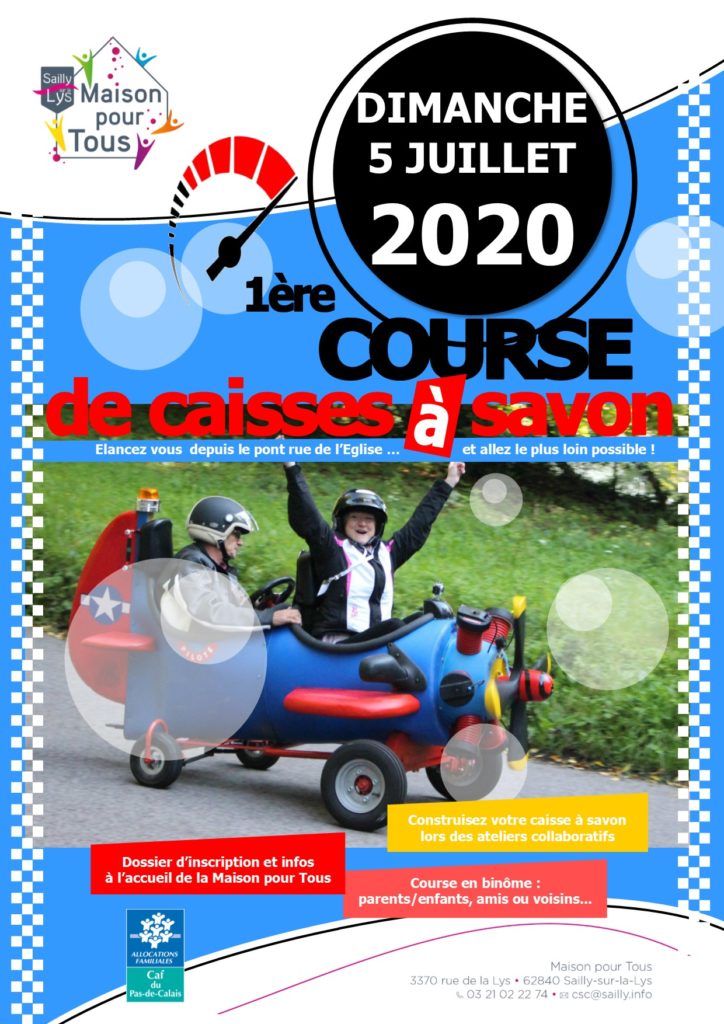 Affiche Caisses à Savon 2019 lancement inscriptions