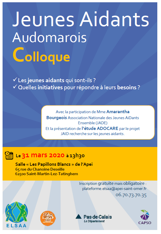 Affichecolloque Jeunes Aidants Audomarois