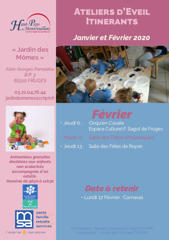 Calendrier Ateliers d'éveil itinérants A5 janv-févbis