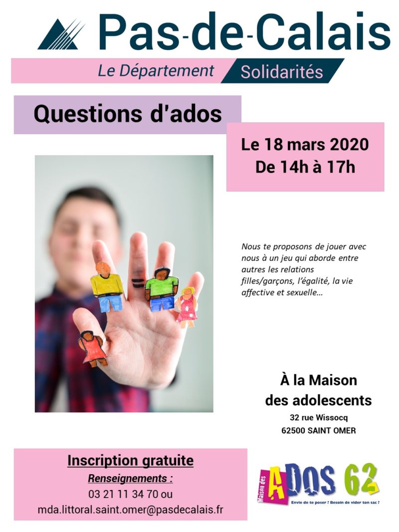 Affiche A3 - Questions d'ados 18 03 20