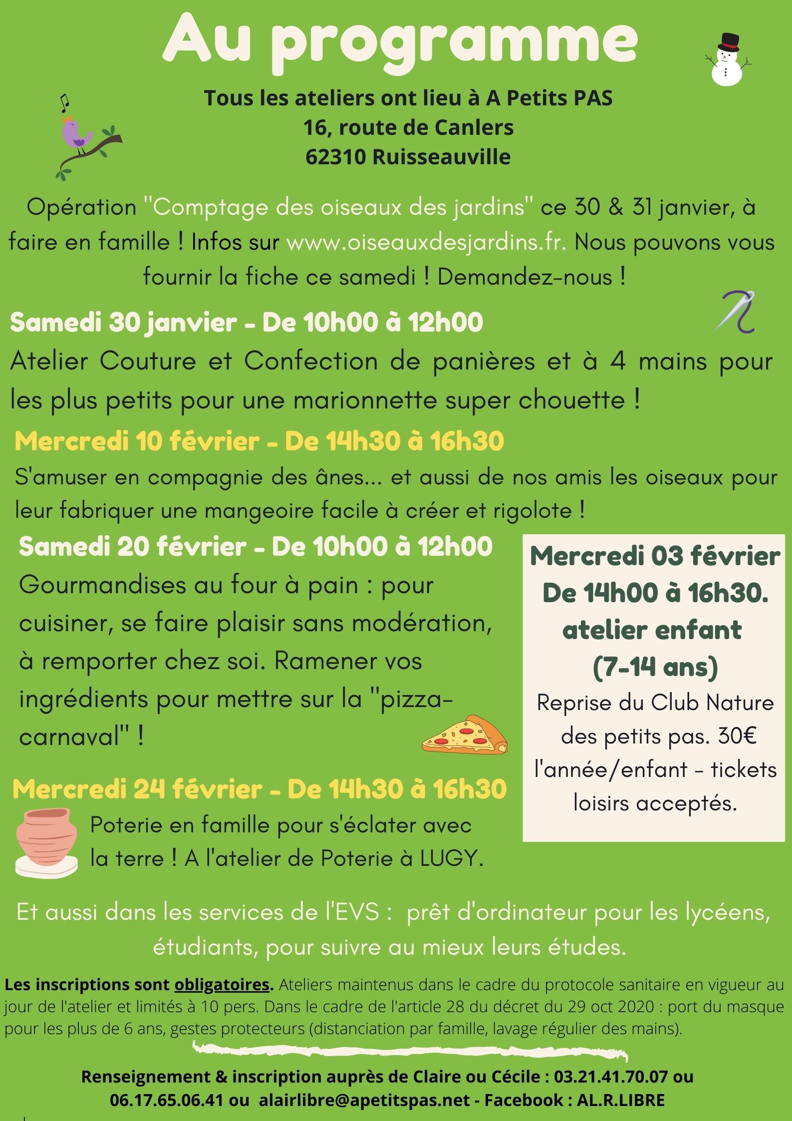 Ateliers enfants & familles