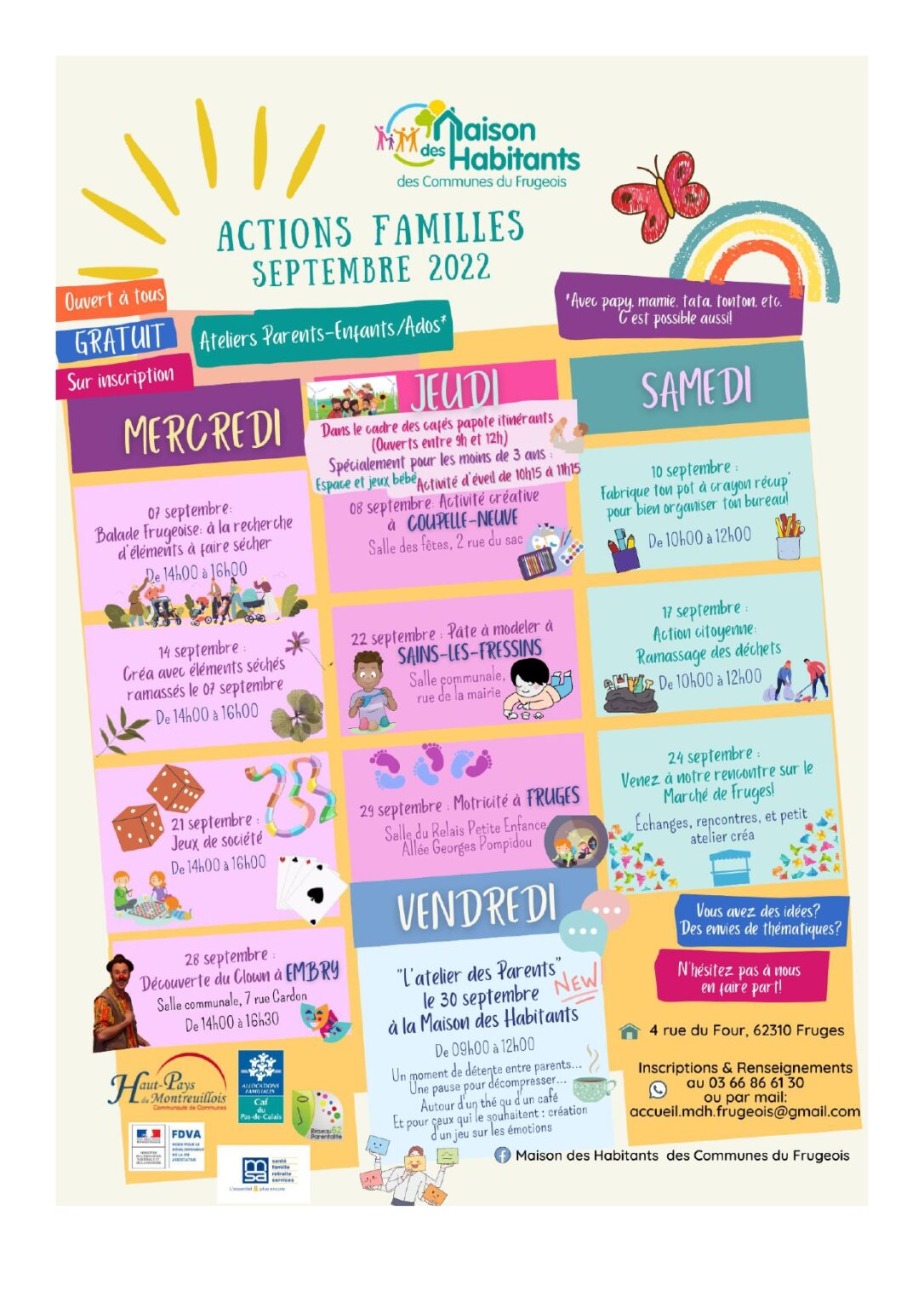 Découvrez les actions familles de la Maison des Habitants des Communes ...