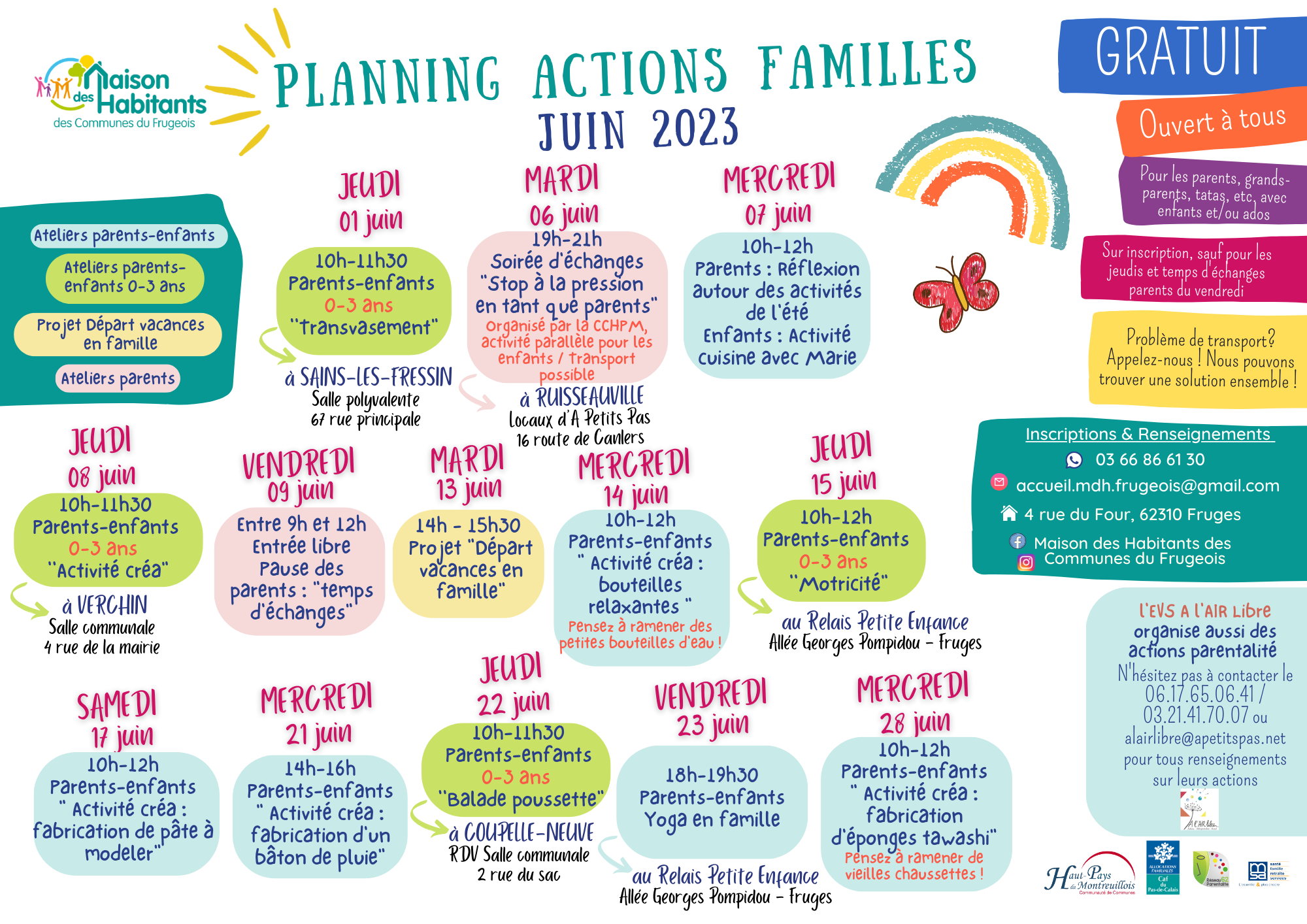 Découvrez le planning des actions familles de la Maison des Habitants ...