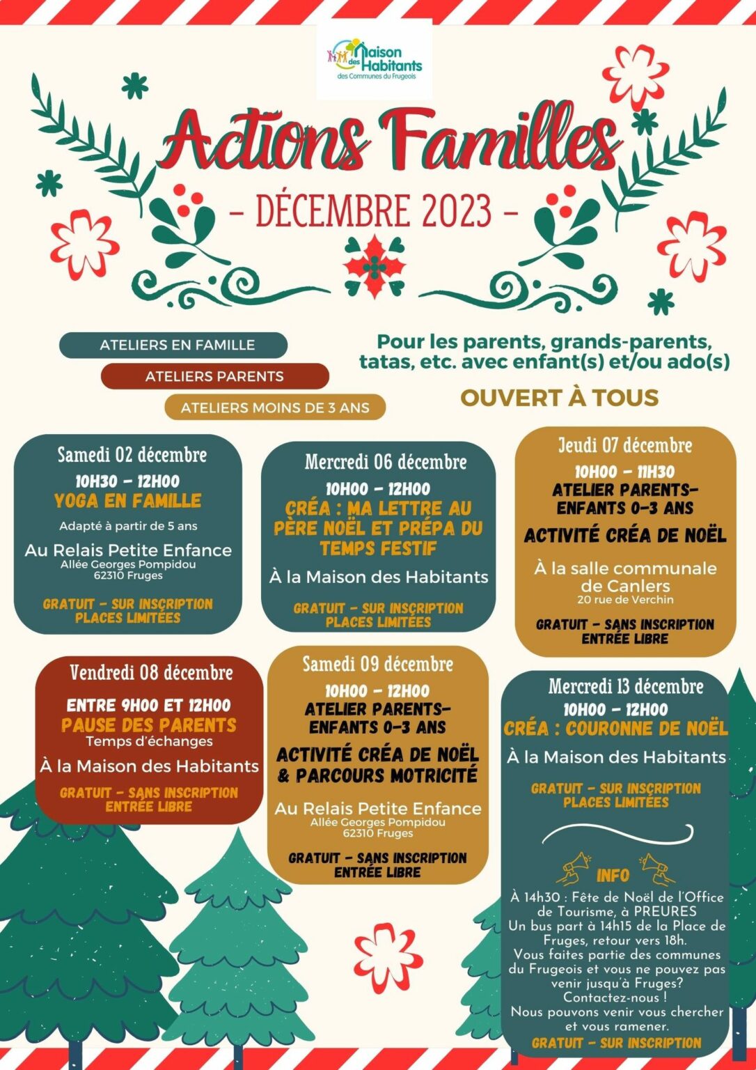 Découvrez le planning des actions familles de la Maison des Habitants ...