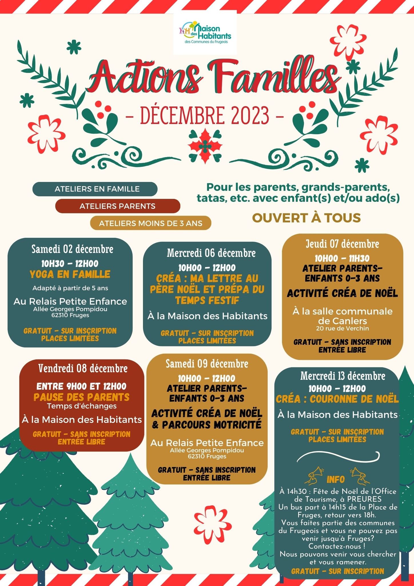 Découvrez le planning des actions familles de la Maison des Habitants ...